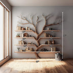 Large Floating Tree Bookshelf