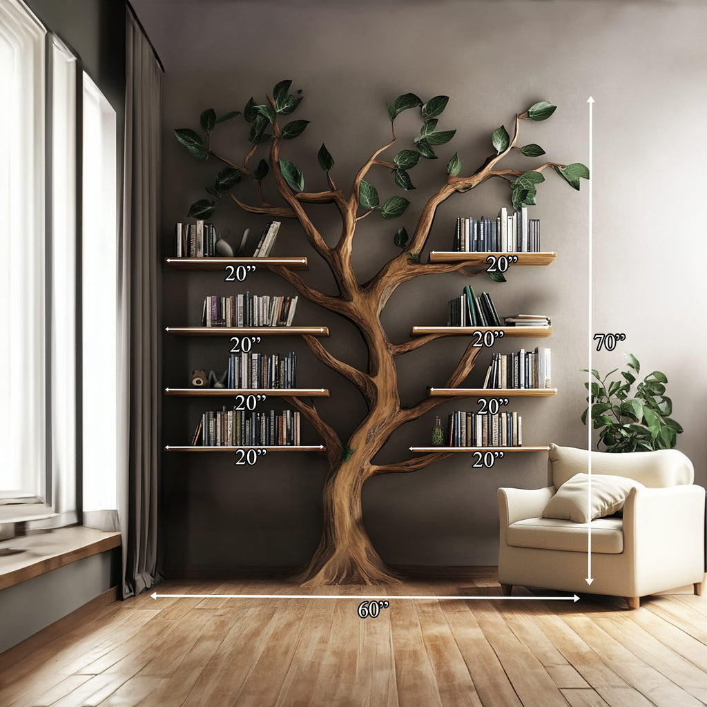Shaped Floating Bookshelf