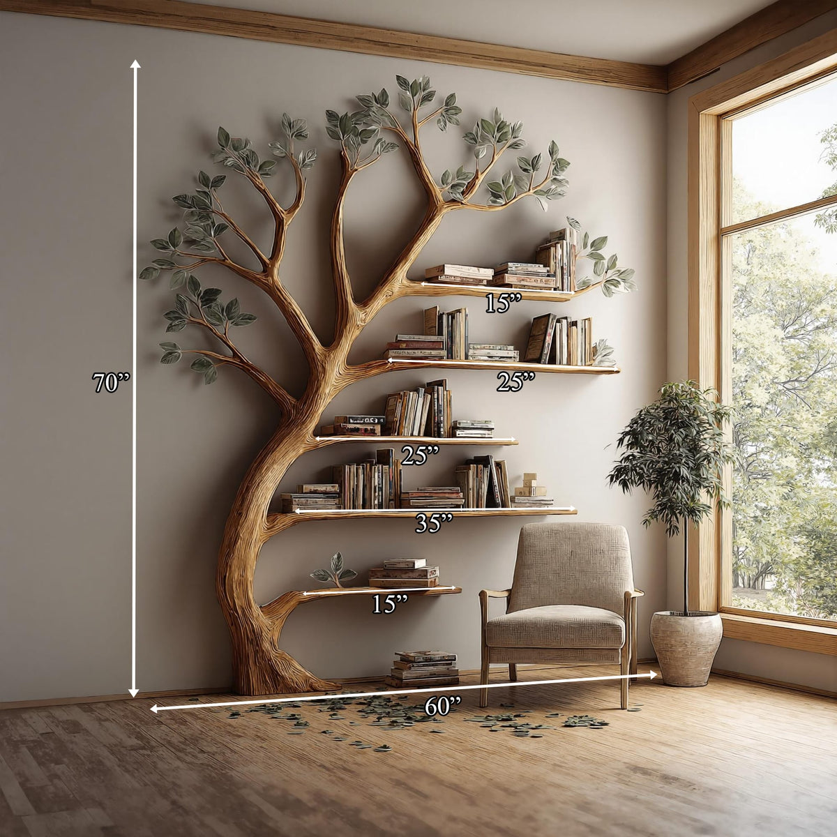 Artistic Storage Bookshelf
