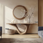 Mid Century Arched Console Table