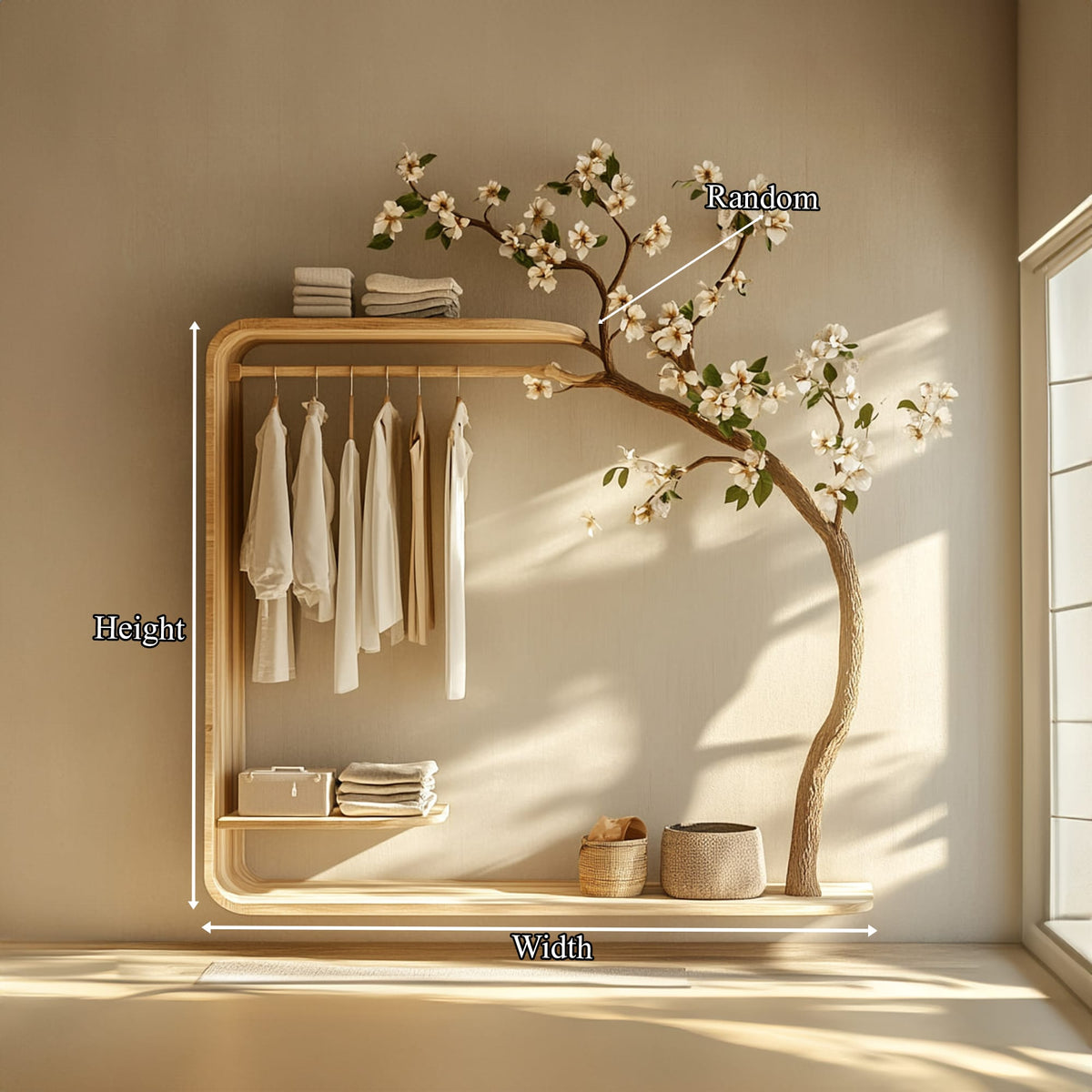 Minimal Garment Storage Cabinet