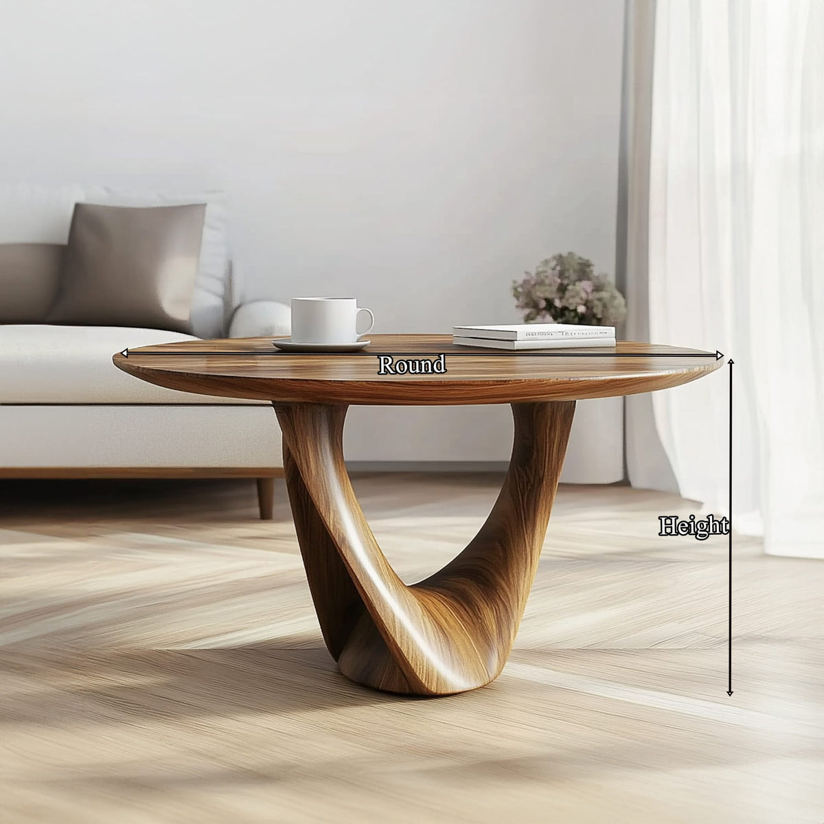 Mid Century Twist Coffee Table