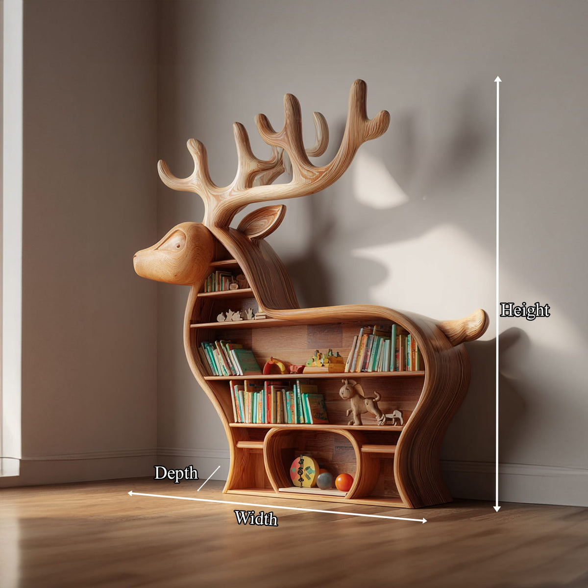 Deer Shaped Bookshelf