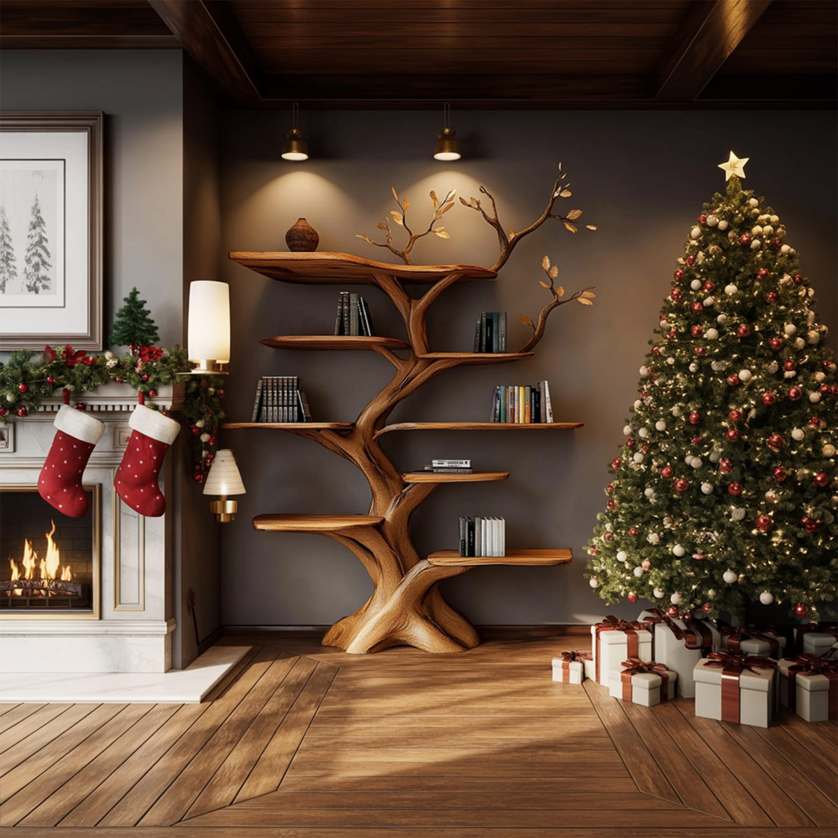 Solid Branch Bookshelf
