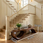 Solid Loop Curved Bench