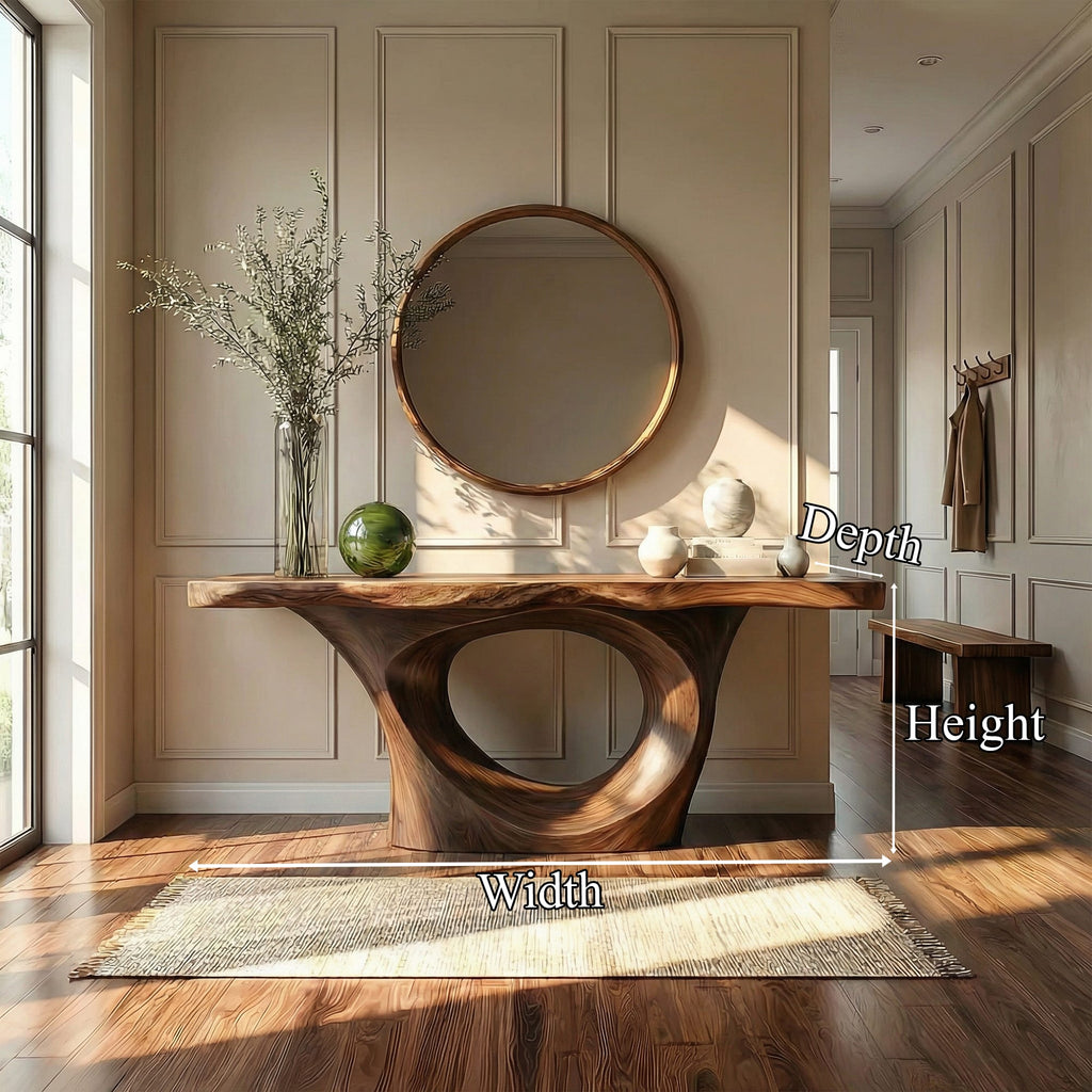 Artistic Circular Console Table