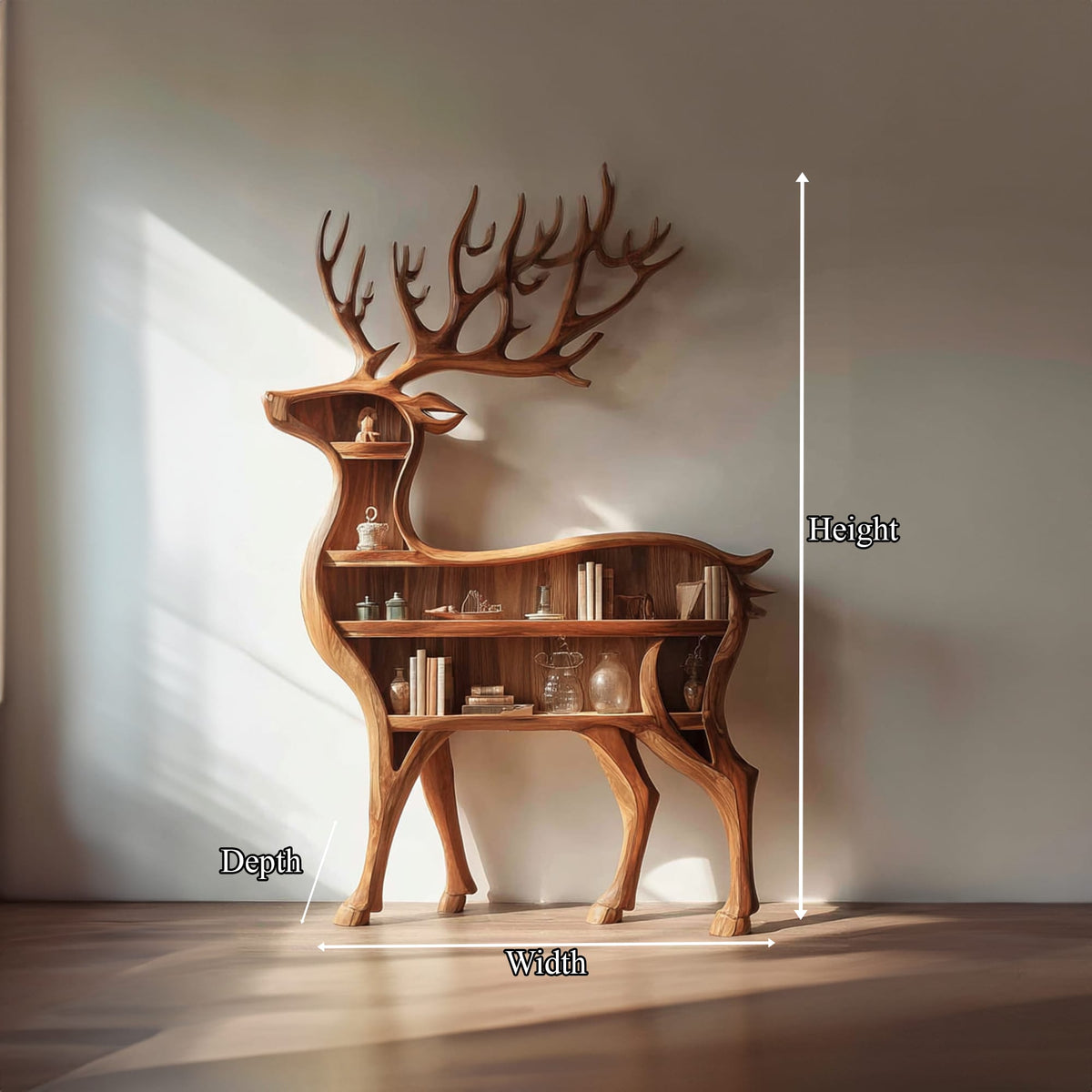 Deer Entryway Bookshelf