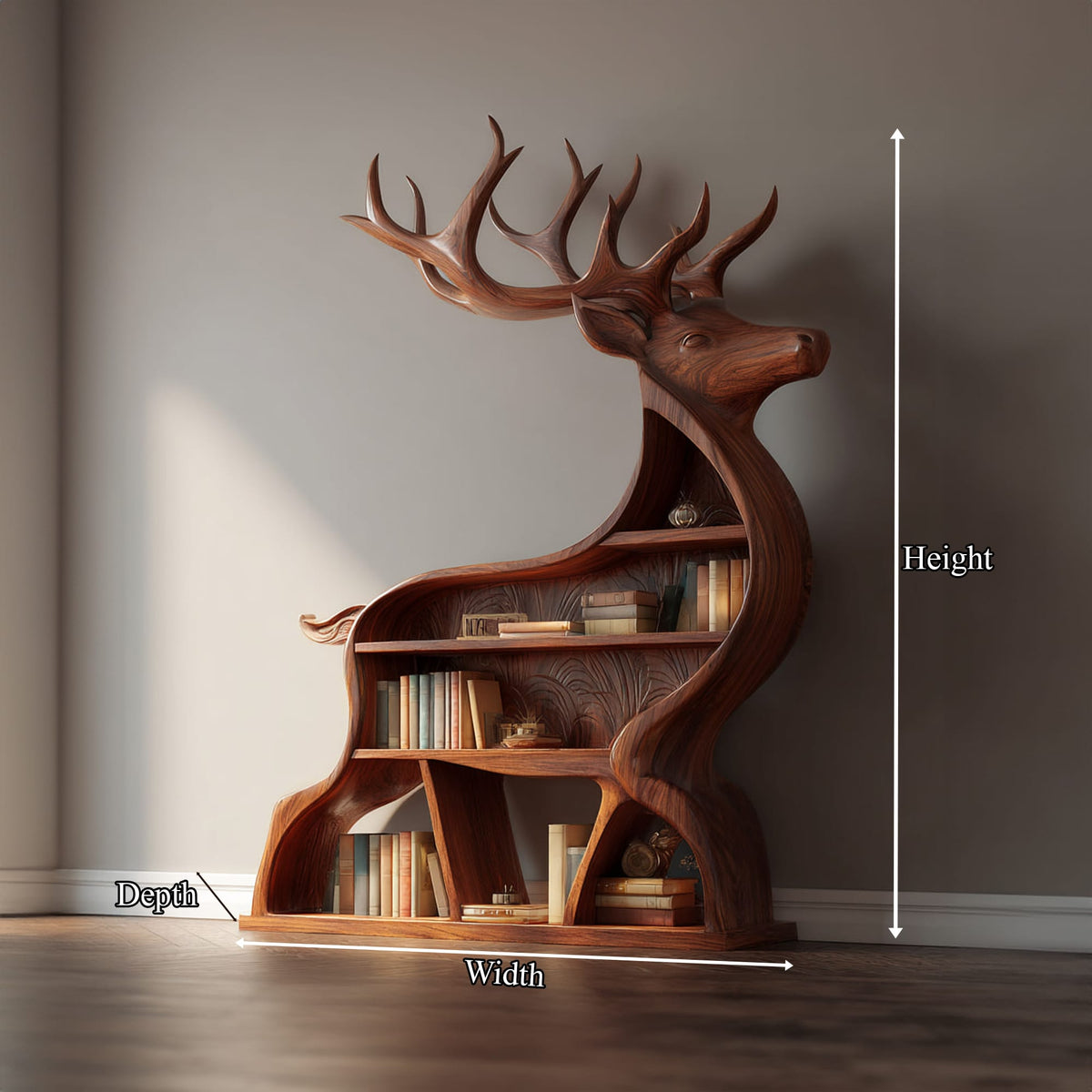 Deer Themed Bookshelf