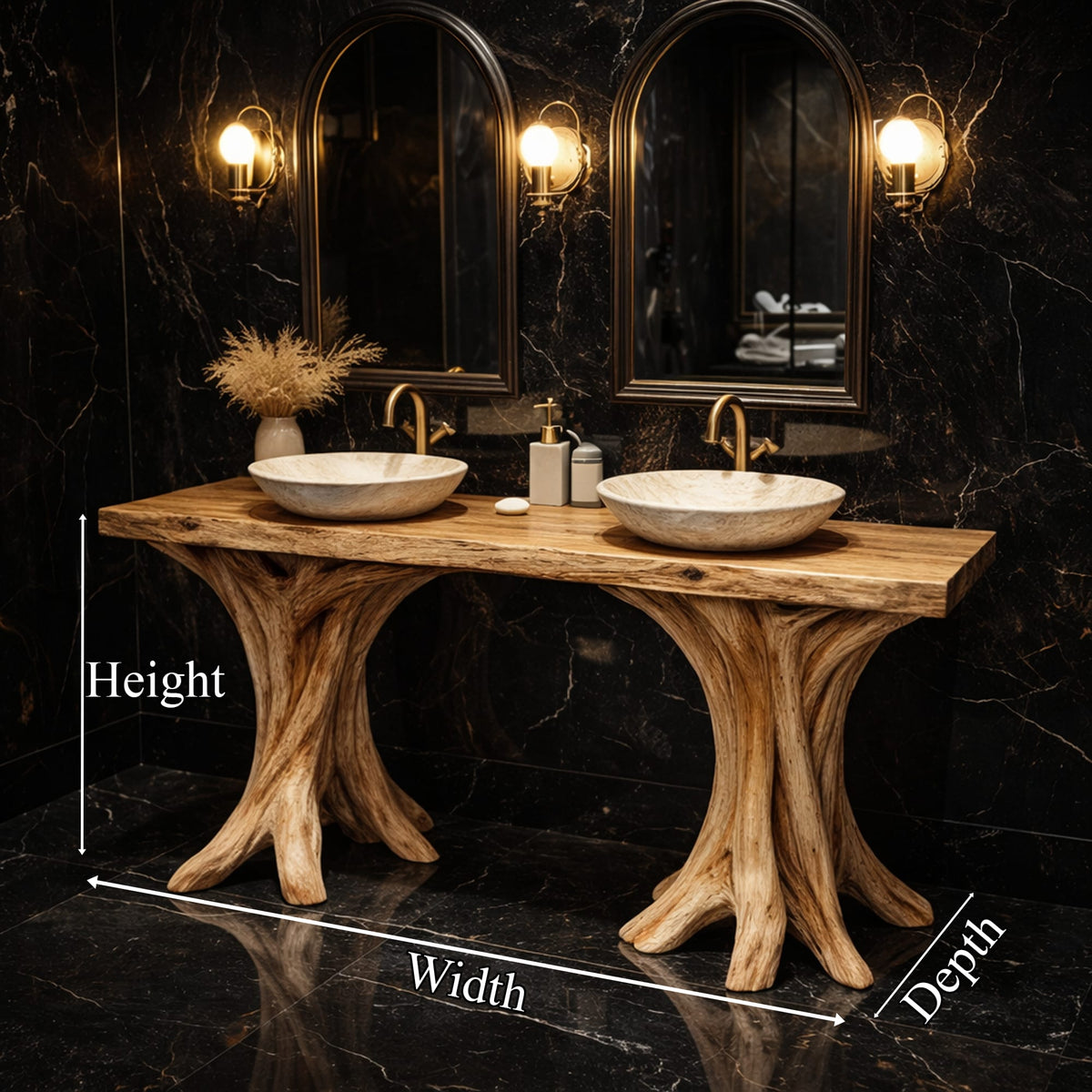 Sculptural Floating Vanity