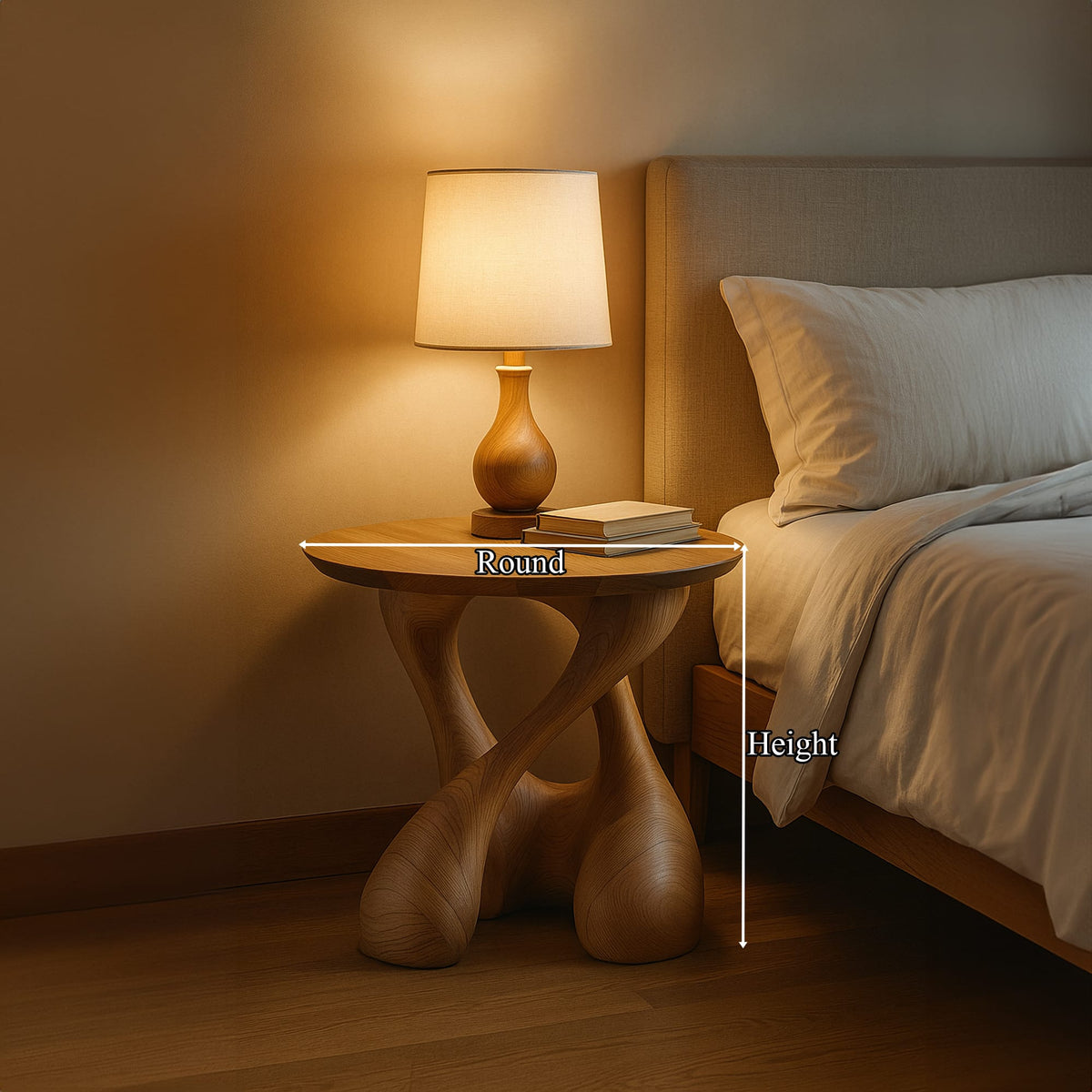 Mid-century Solid Mid Century Nightstand