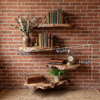 Live Edge Shaped Floating Shelf
