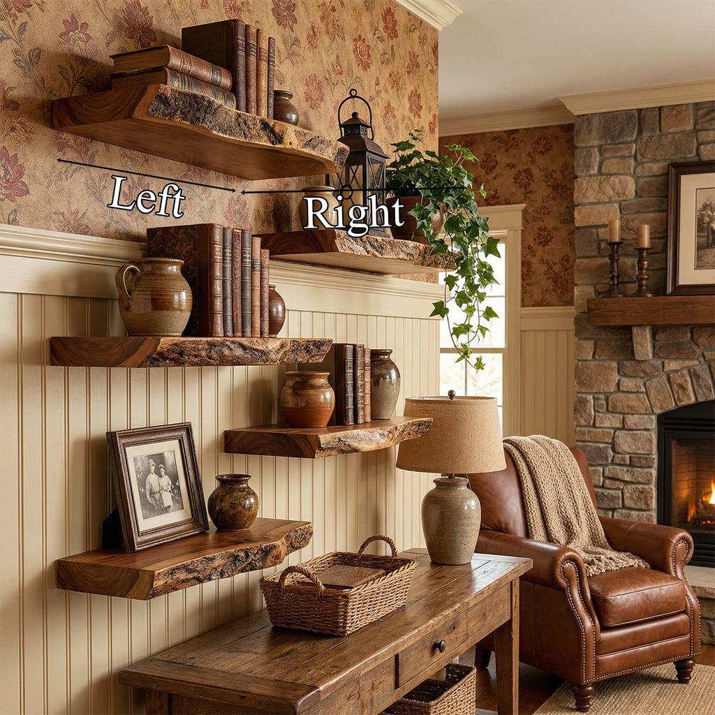 Floating Vintage Wall Shelf