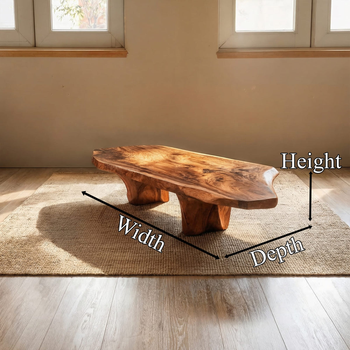Sculptural Solid Coffee Table