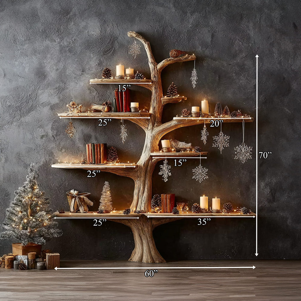 Winter Tree Bookshelf