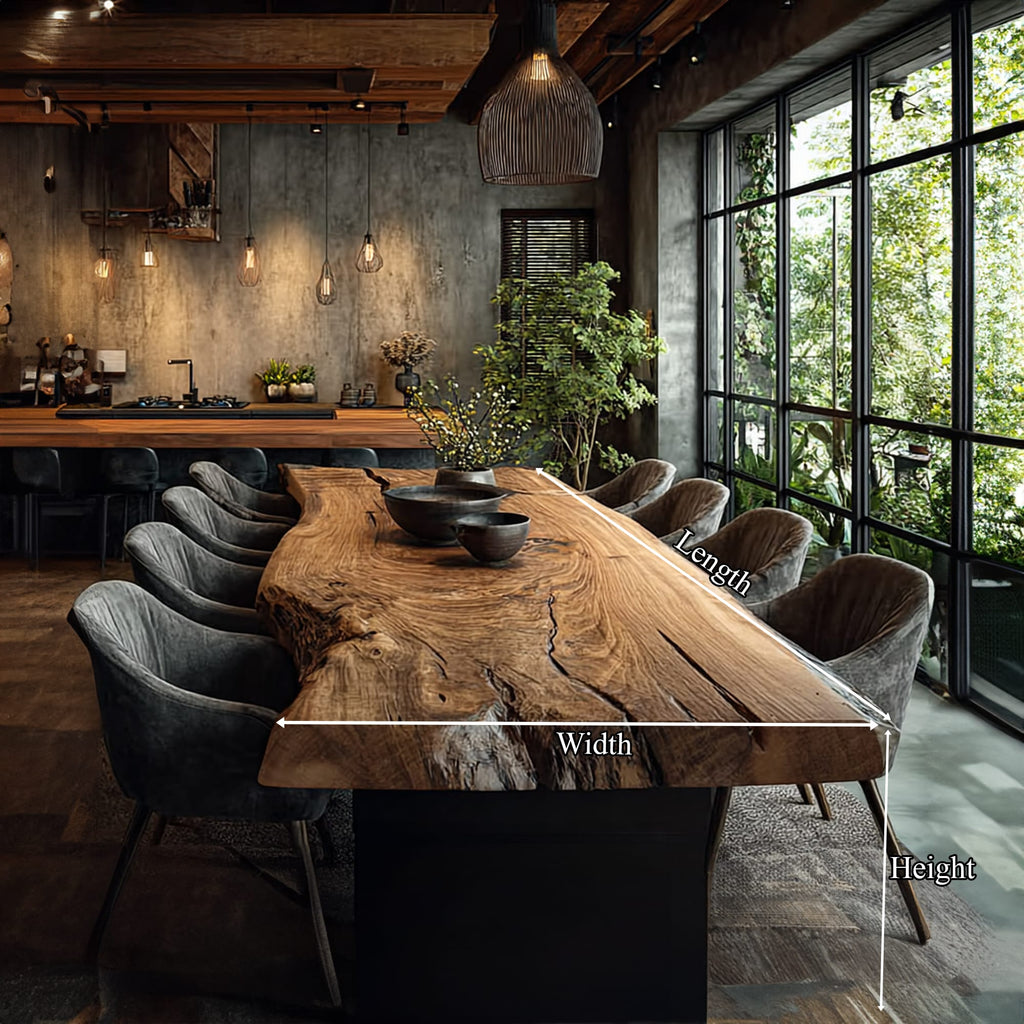 Live Edge Contemporary Dining Table
