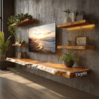 Floating Entertainment Wall Shelf