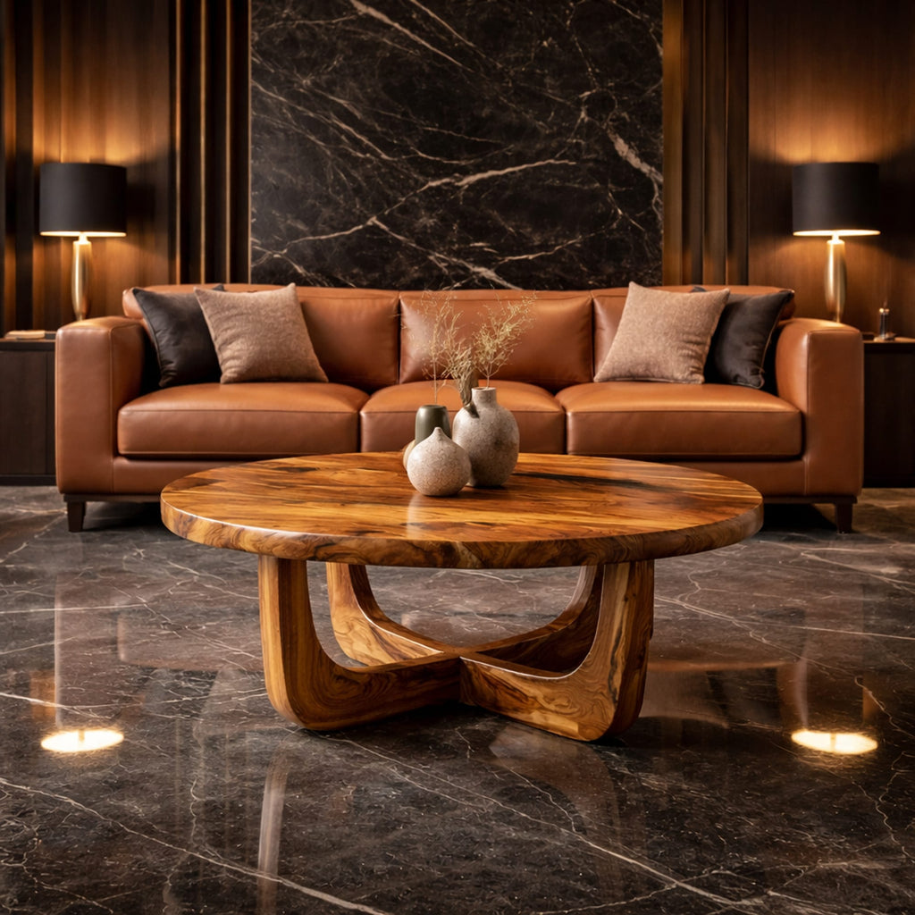 Contemporary Solid Coffee Table