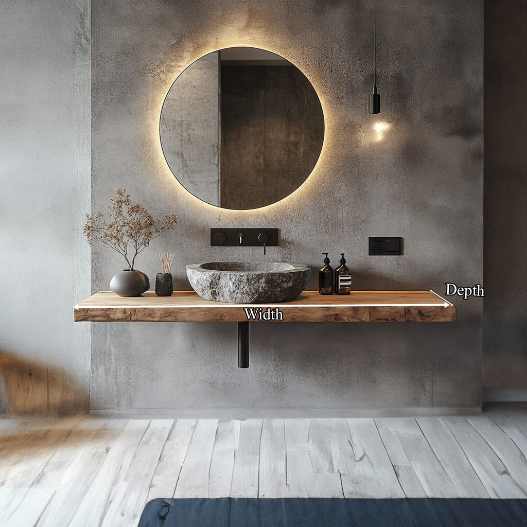 Floating Support Solid Vanity