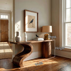 Wave Back Console Table