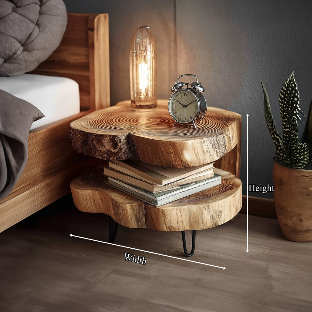 Solid Metal Nightstand