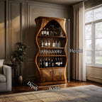 Artisan Solid Wine Cabinet Dining Room, solid wood, built to order