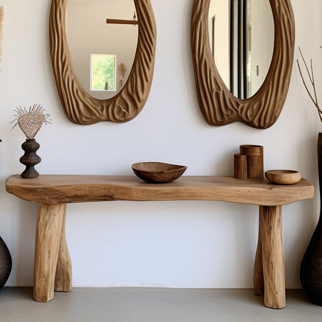 Rustic Console Table Decorative, solid wood, built to order