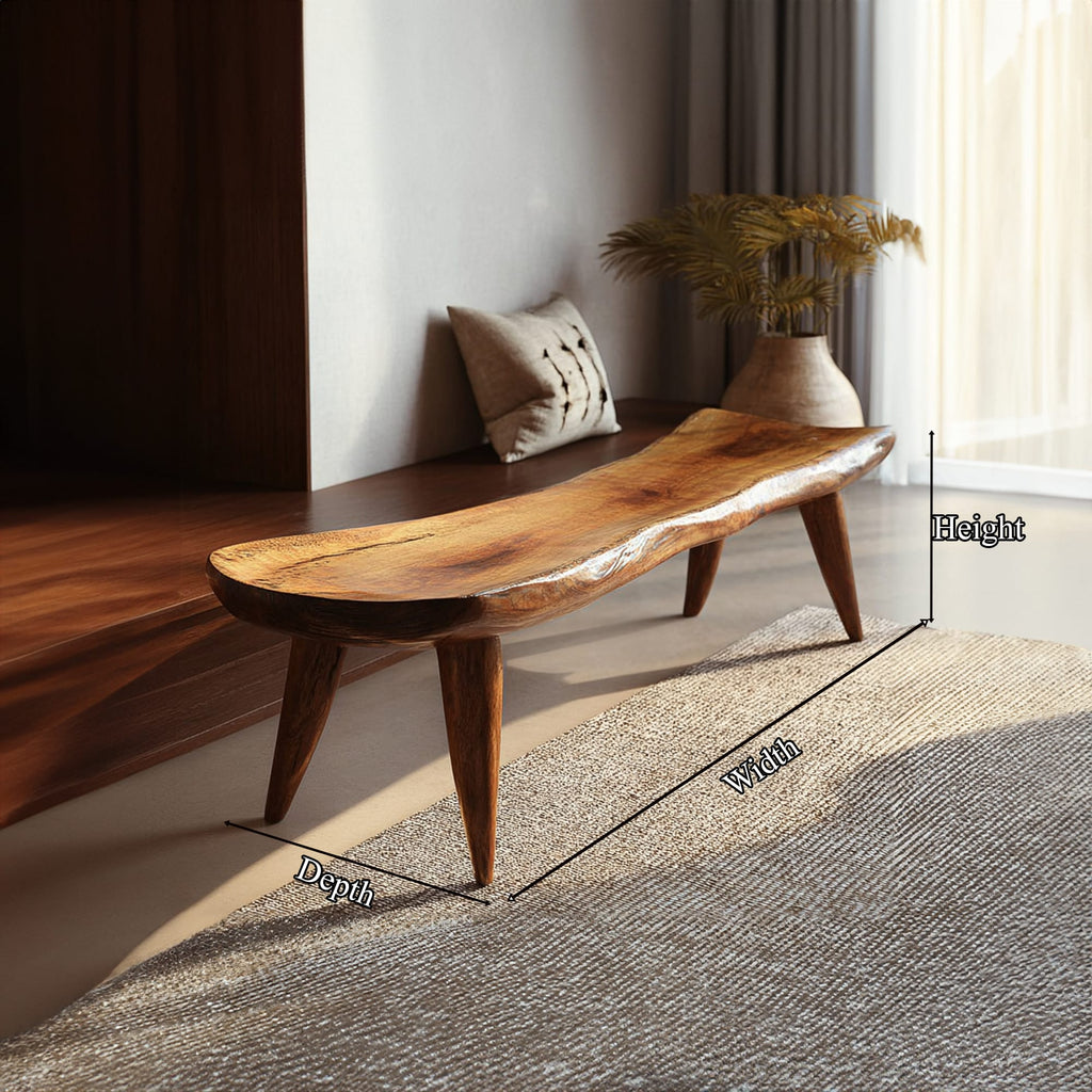 Live Edge Accent Bench