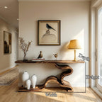 S-curve Curved Console Table