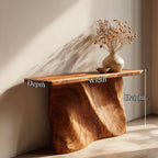 Foyer Live Edge Console Table