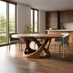Organic Modern Dining Table Dining Room Or Kitchen, solid wood, built to order