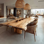 Live Edge Open Dining Table