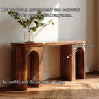 Mid Century Minimal Narrow Console Table