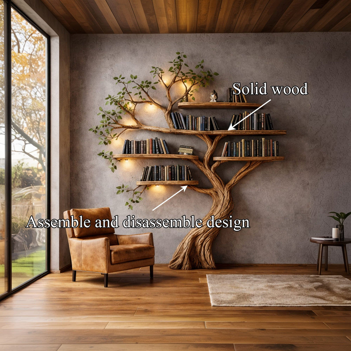 Organic Sculptural Branch Tree Bookshelf
