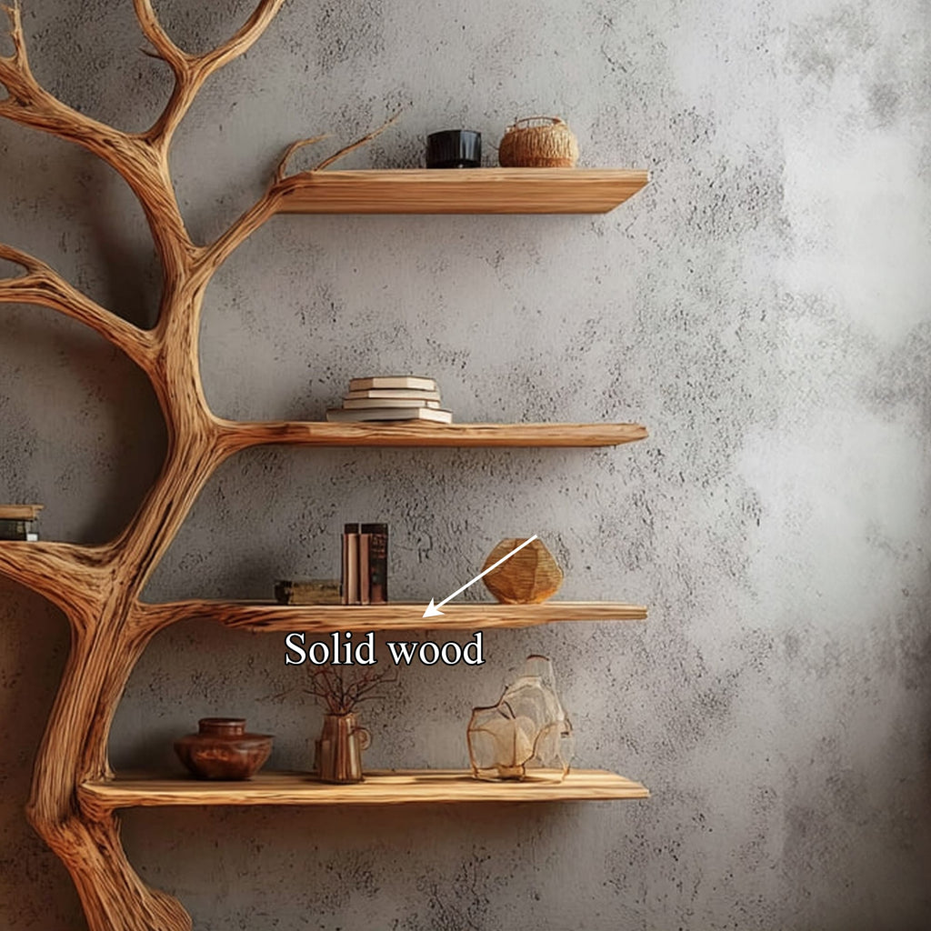 Solid Hanging Tree Bookshelf