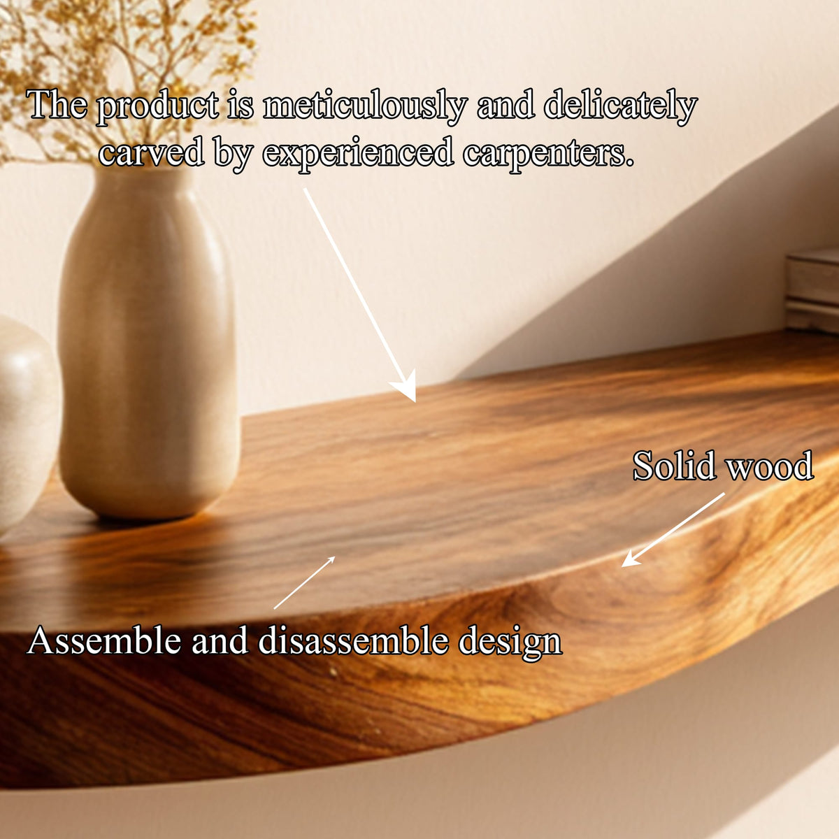 Minimal Solid Floating Shelf