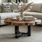 Live Edge Modern Coffee Table