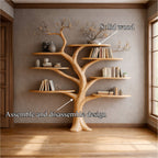 Midcentury Floating Tree Bookshelf