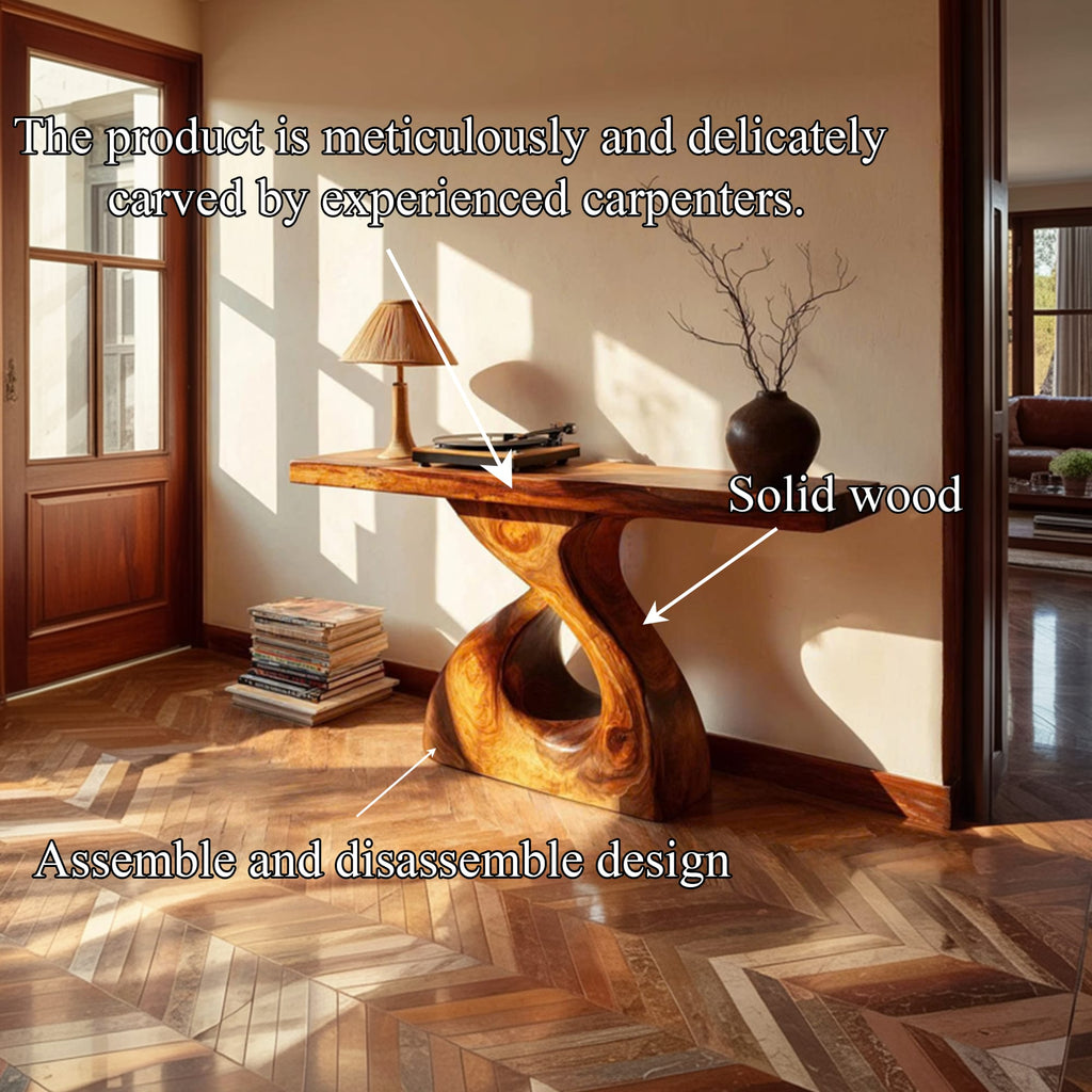 Solid Root Console Table