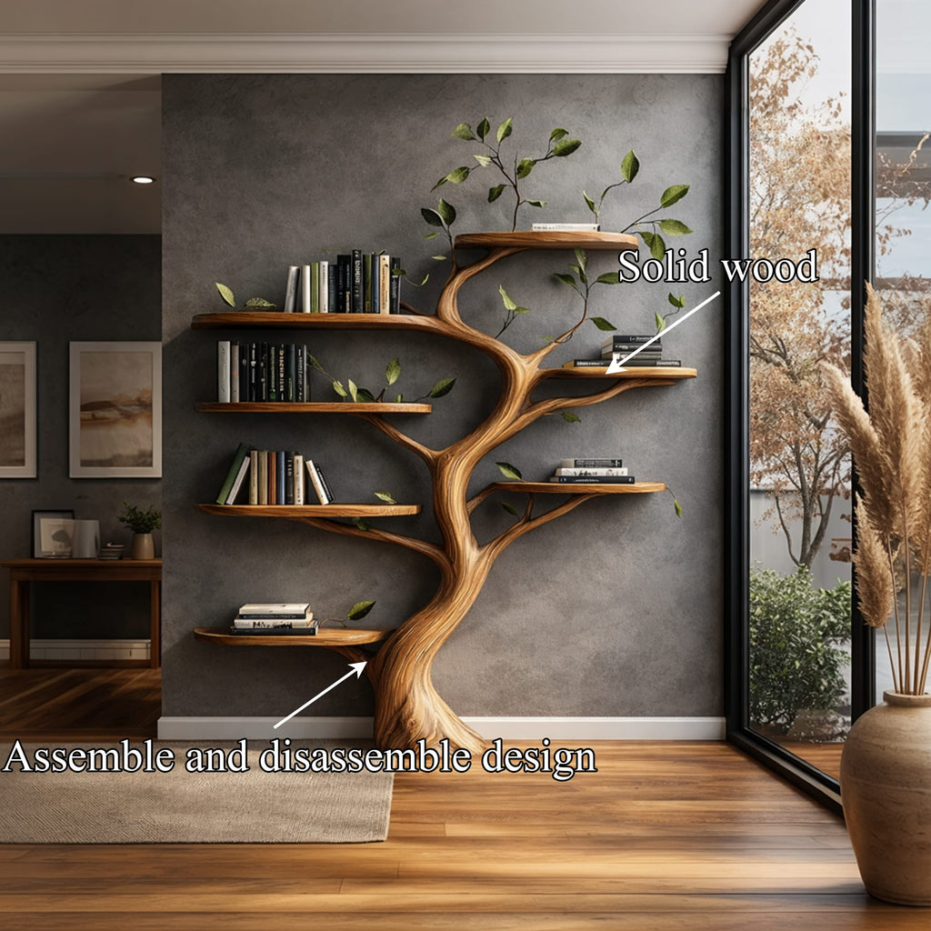 Floating Branch Tree Bookshelf