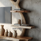 Rustic Branch TV Stand Living Room, solid wood, built to order