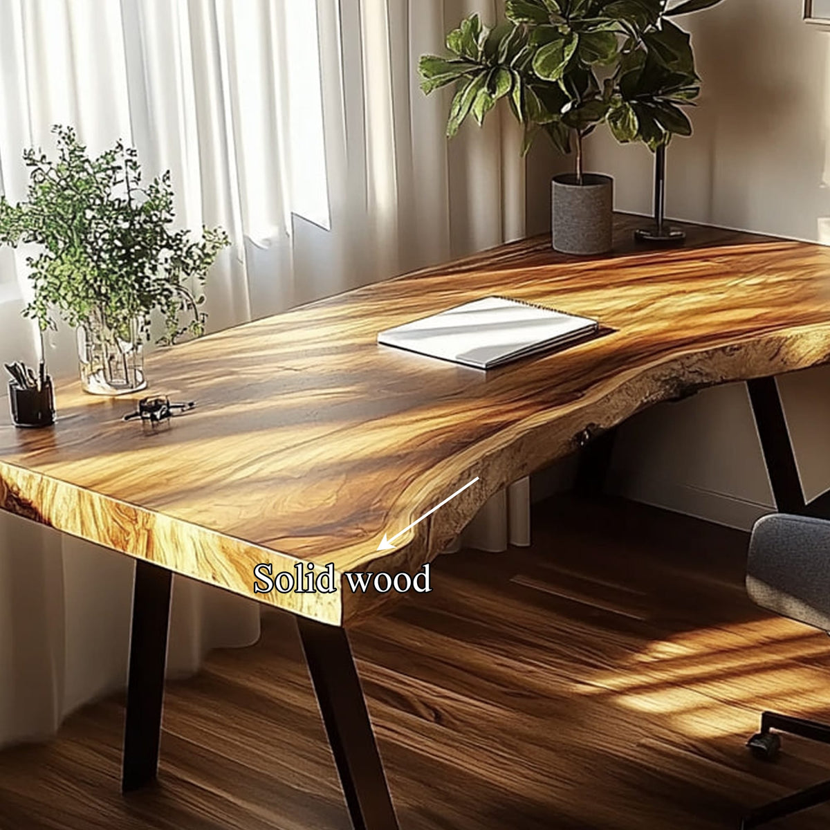 Live Edge Modern Desk