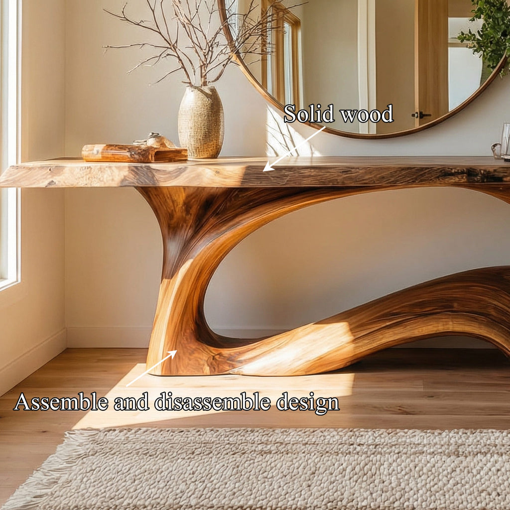 Live Edge Back Console Table