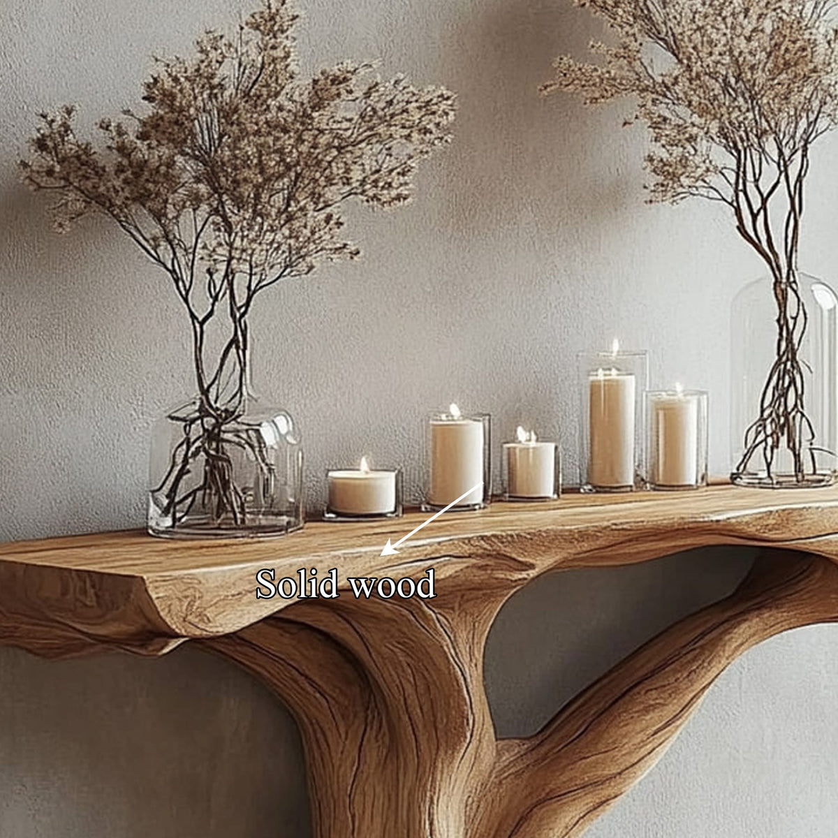 Solid Credenza Console Table