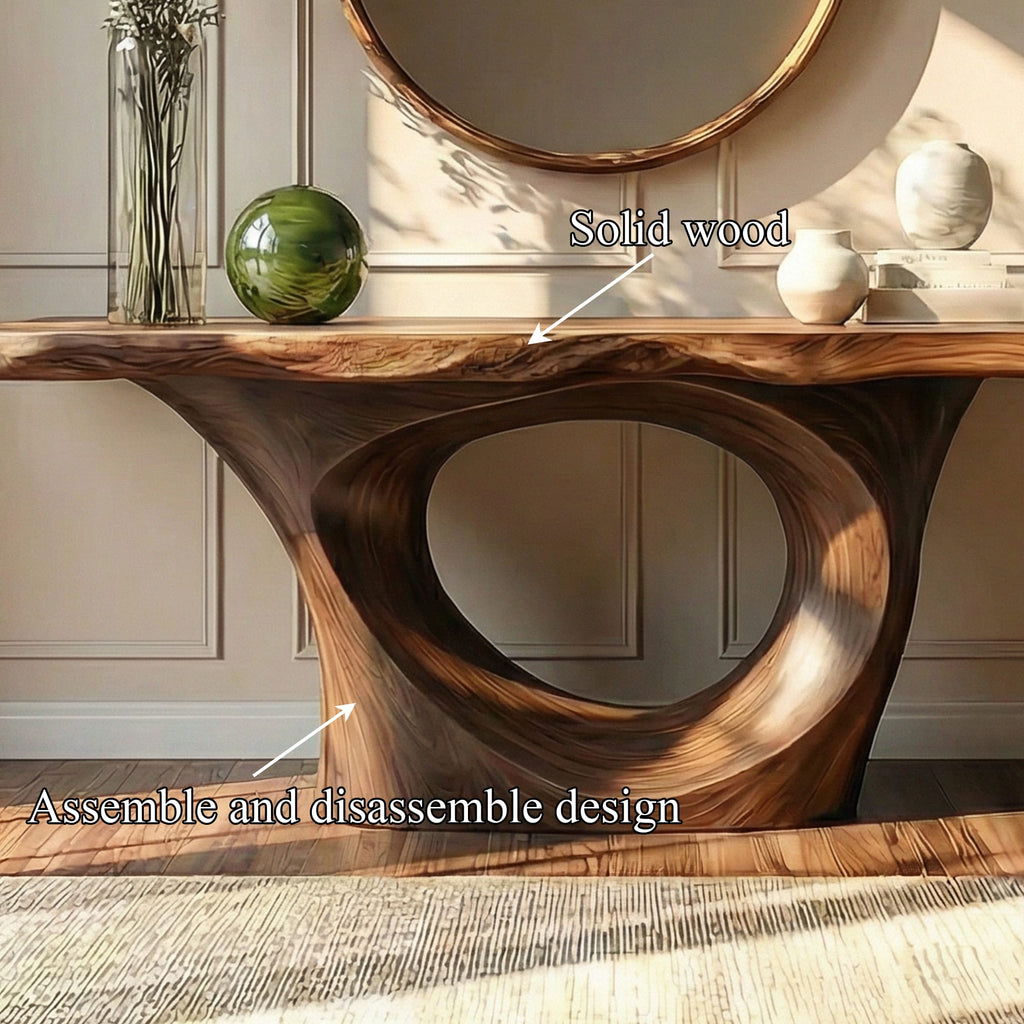 Artistic Circular Console Table