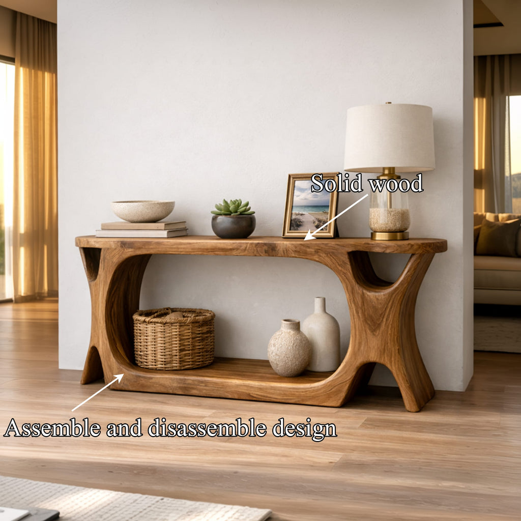 Sculptural Organic Console Table