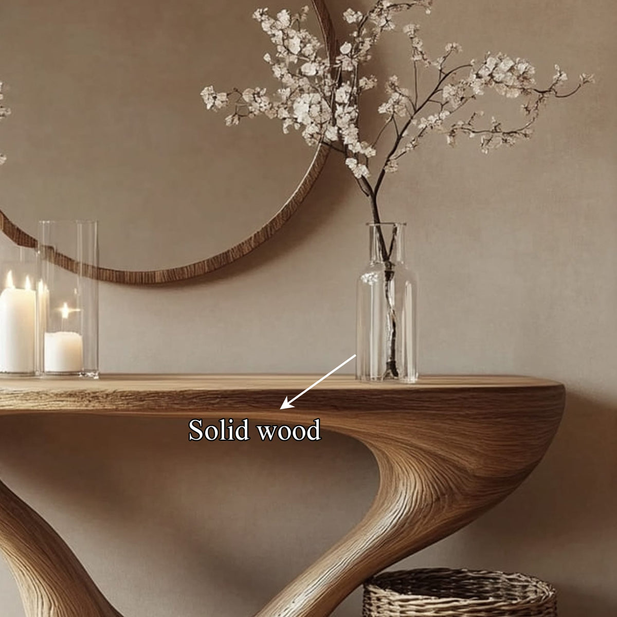 Mid Century Sleek Console Table