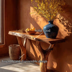 Solid Sculptural Root Console Table