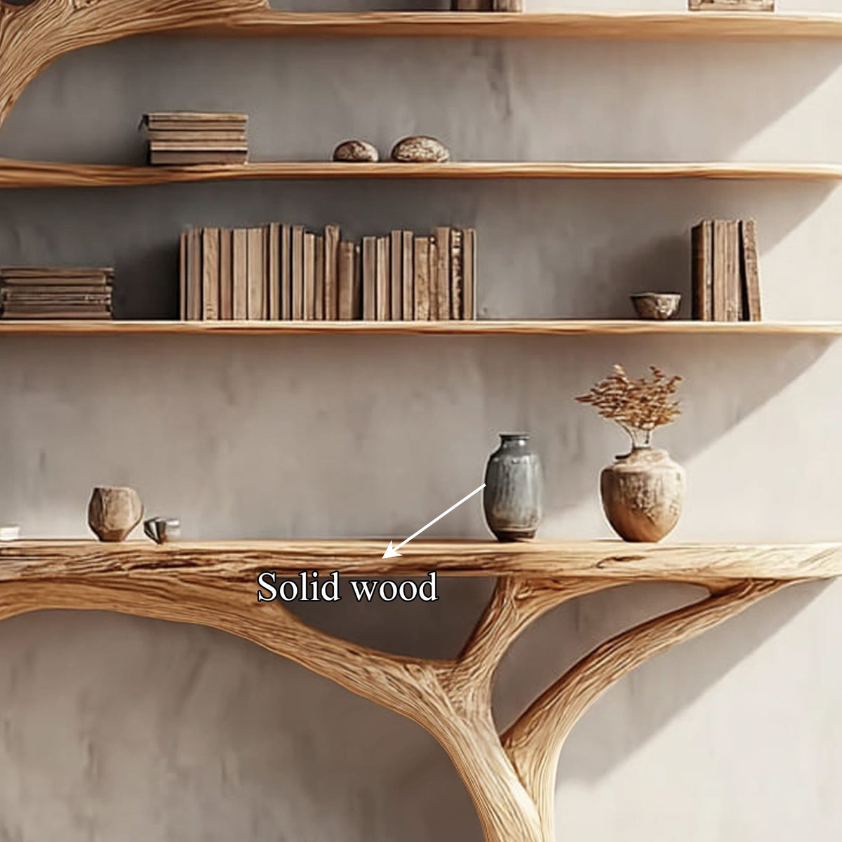 Solid Tree Console Table