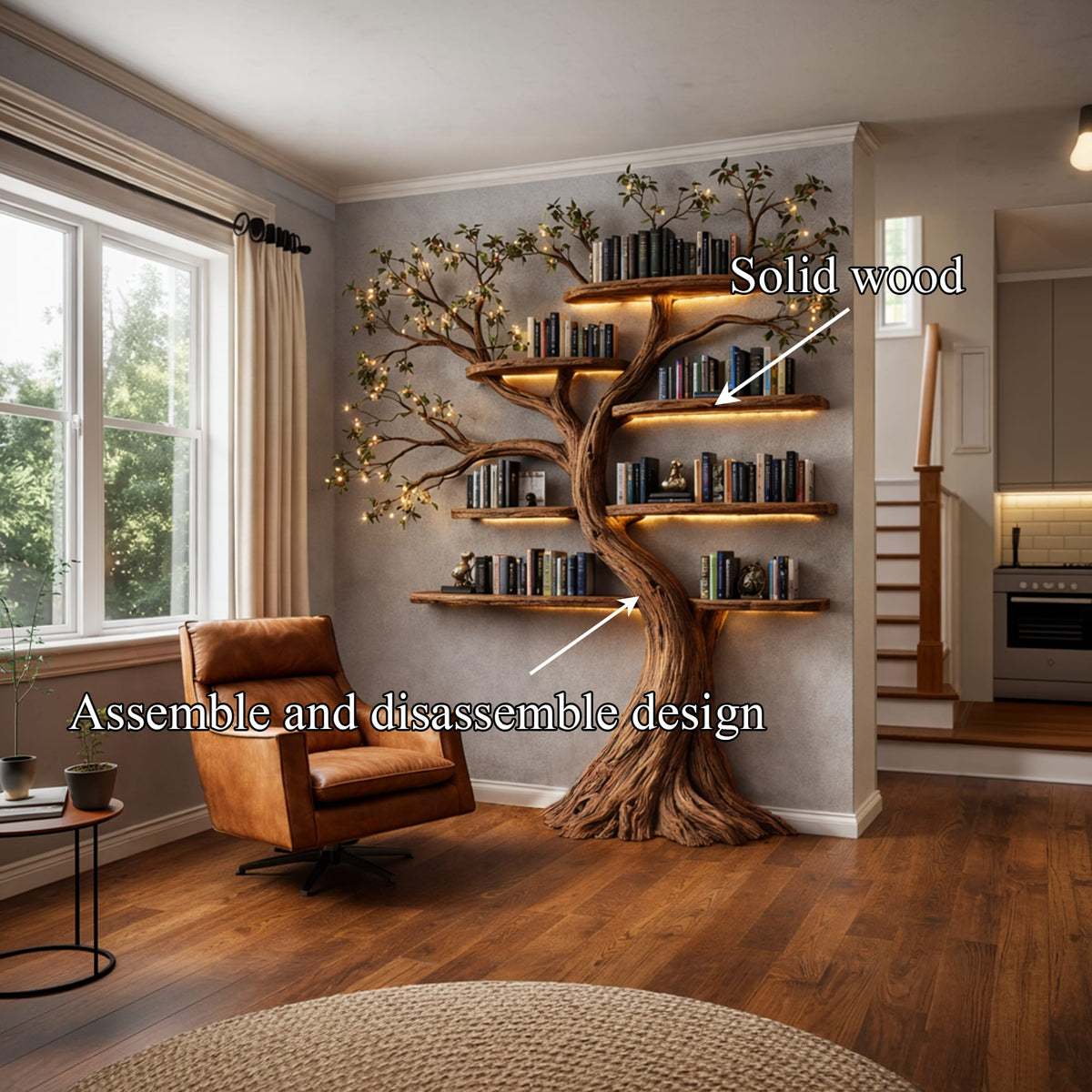 Artisan Floating Tree Bookshelf