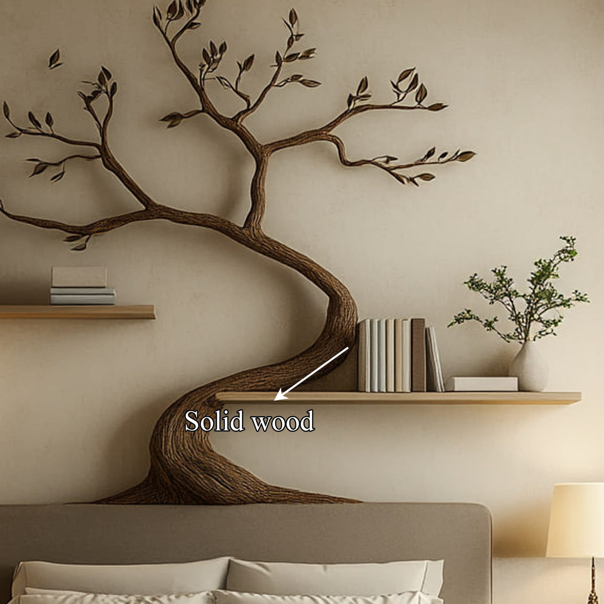 Mid-century Floating Mid Century Bookshelf